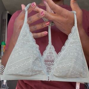 Victoria's Secret Lace Bralette in Light Green